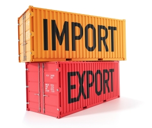 cargo containers with import and export written on them; Chile - an emerging energy market; Chile: un mercado energético emergente