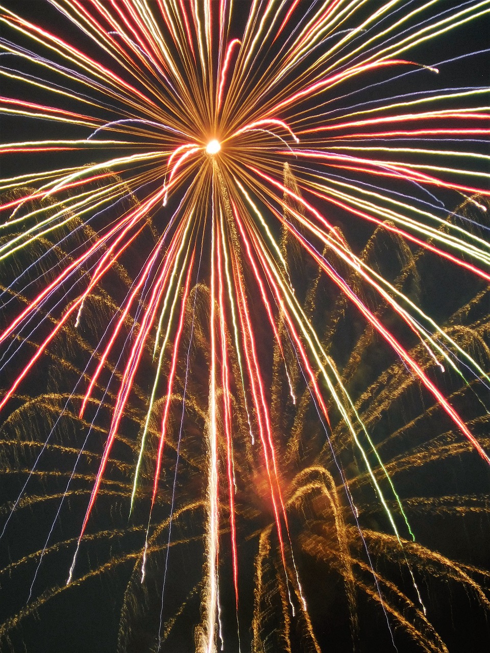 4th of July fireworks against night sky